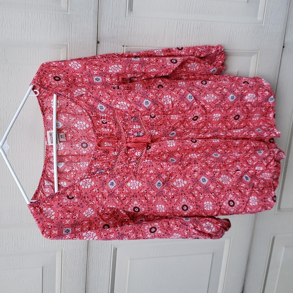 MOSSIMO 3/4 Sleeve Peasant Blouse Size Medium